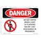 Signmission Safety Sign, OSHA Danger, 10" Height, 14" Width, Do Not Enter When Light Is Flashing, Landscape OS-DS-D-1014-L-1647 - alternate 1